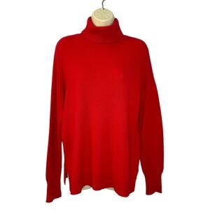 Halogen Women's Turtleneck Cashmere Soft Sweater Long Sleeve Sz Medium